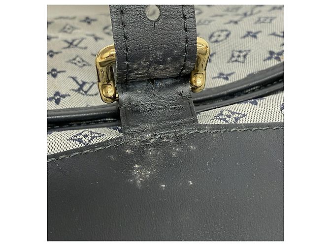 Bolso de hombro Louis Vuitton Monogram Mini Bérangeur Azul - vista 8