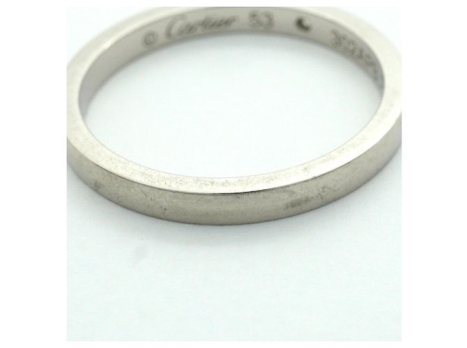 Cartier Classic Band Ring in Platin mit Diamant - Ansicht 10