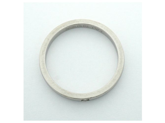 Cartier Classic Band Ring in Platin mit Diamant - Ansicht 3