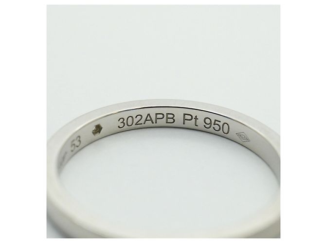 Cartier Classic Band Ring in Platin mit Diamant - Ansicht 5