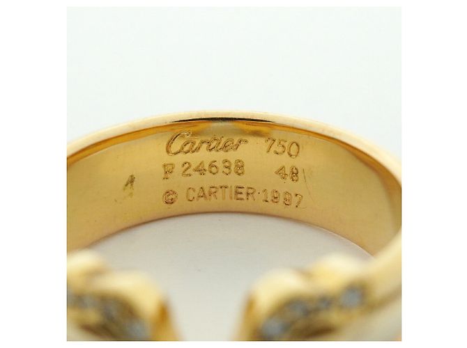Anello Cartier 2C in Oro 18K - vista 4