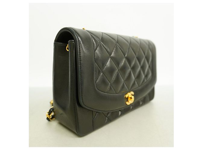 Chanel Diana Chain Schultertasche Schwarz - Ansicht 2