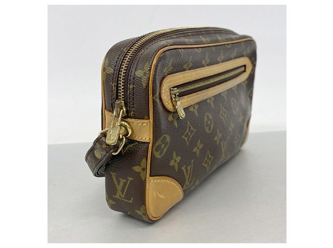 Sac pochette Louis Vuitton Monogram Marly Dragonne GM Marron - vue 2