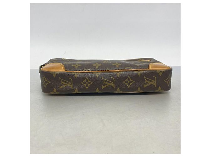 Sac pochette Louis Vuitton Monogram Marly Dragonne GM Marron - vue 3