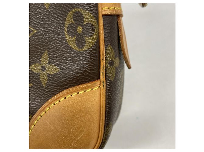Sac pochette Louis Vuitton Monogram Marly Dragonne GM Marron - vue 7