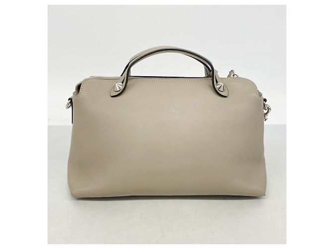 Borsa in pelle Fendi By The Way Beige - vista 11