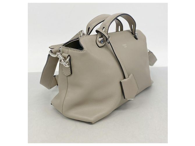 Borsa in pelle Fendi By The Way Beige - vista 2