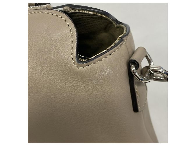 Borsa in pelle Fendi By The Way Beige - vista 7