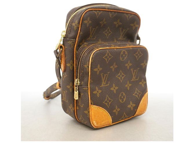 Bolso de hombro Louis Vuitton Monogram Amazon Castaño - vista 2