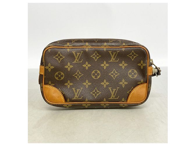 Borsa a pochette Louis Vuitton Monogram Marly Dragonne PM Marrone - vista 11