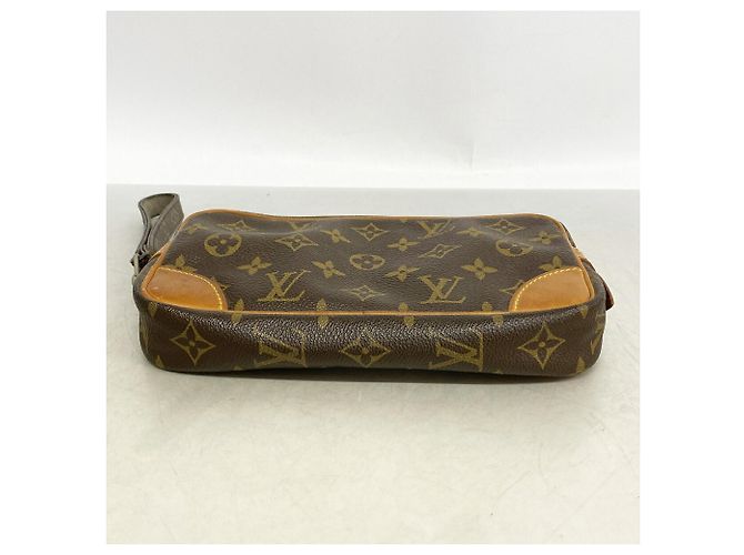 Borsa a pochette Louis Vuitton Monogram Marly Dragonne PM Marrone - vista 3
