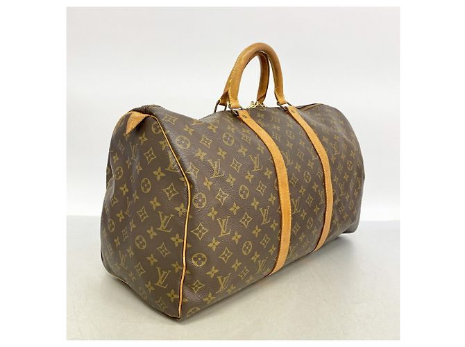 Bolsa Louis Vuitton Boston Monogram Keepall 50 Marrom - vista 2