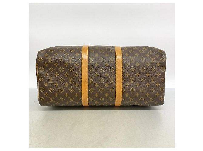 Bolsa Louis Vuitton Boston Monogram Keepall 50 Marrom - vista 3