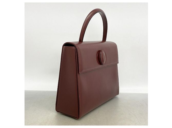 Borsa in pelle Cartier Must Bordò - vista 2