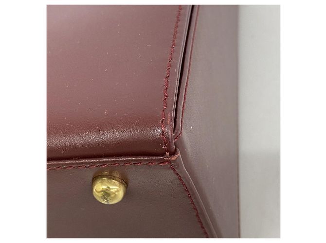 Borsa in pelle Cartier Must Bordò - vista 6