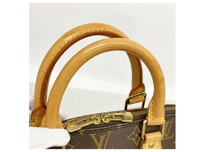 Louis Vuitton Alma Monogram Handtasche Braun - Ansicht 7