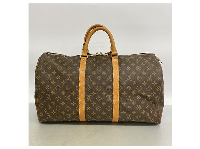 Louis Vuitton Boston Monogram Keepall 50 Marron - vue 11