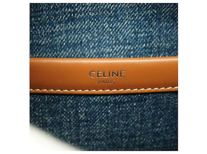 Céline Borsa Tote Celine Triomphe in Denim Blue - vista 5