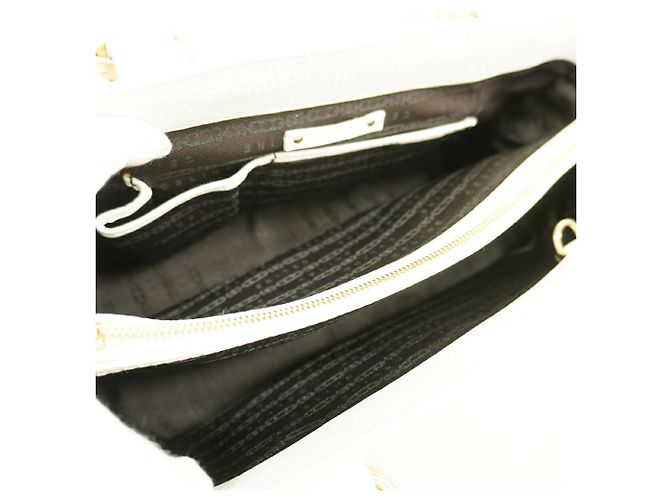 Céline Sac à main en cuir Celine Boogie Bag Blanc - vue 4