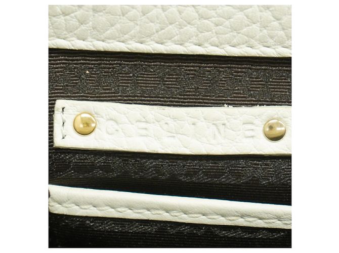 Céline Sac à main en cuir Celine Boogie Bag Blanc - vue 5