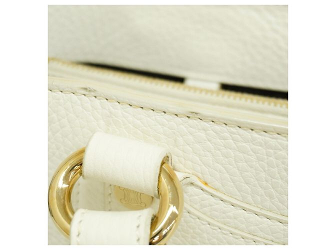 Céline Sac à main en cuir Celine Boogie Bag Blanc - vue 9