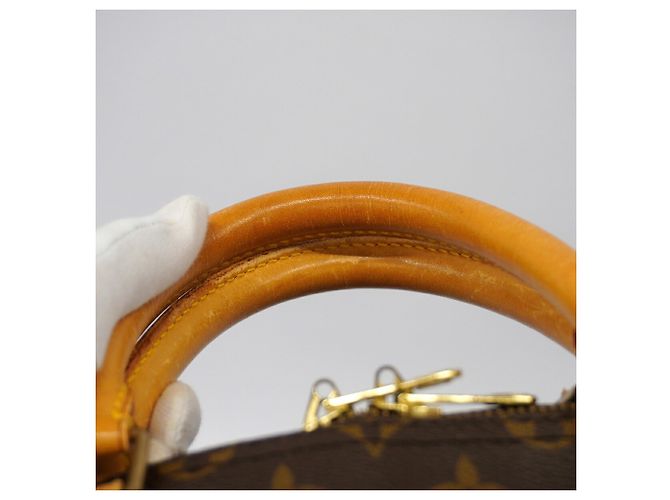Louis Vuitton Boston Monogram Keepall Bandoulière 55 Castaño - vista 10
