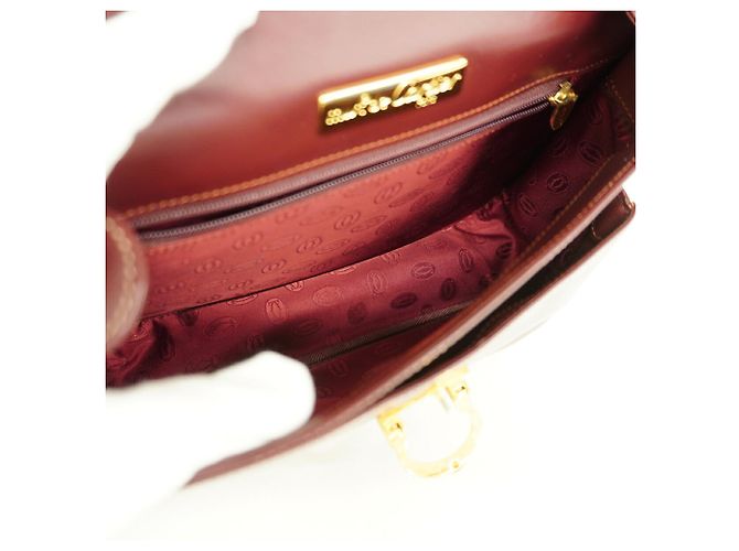 Borsa a tracolla Cartier Must Bordò - vista 4
