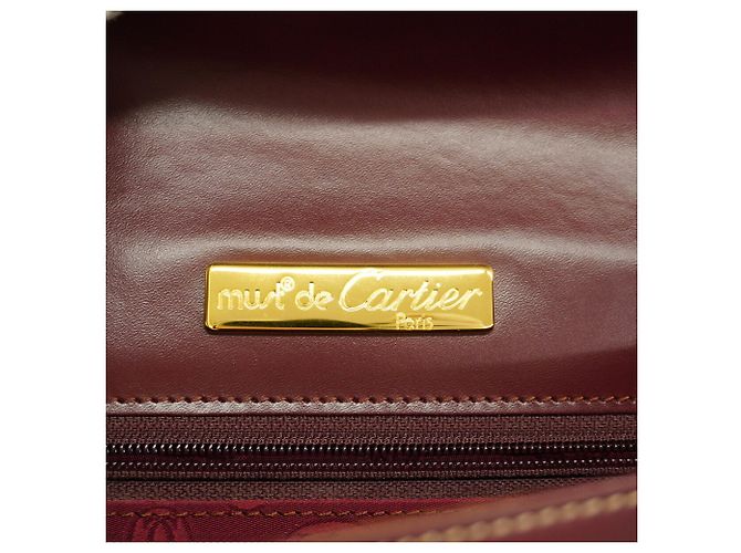 Borsa a tracolla Cartier Must Bordò - vista 5