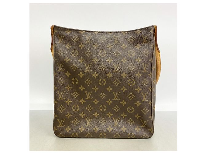 Borsa a tracolla Louis Vuitton Monogram Looping GM Marrone - vista 11