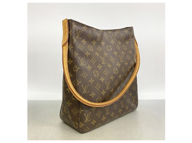 Borsa a tracolla Louis Vuitton Monogram Looping GM Marrone - vista 2