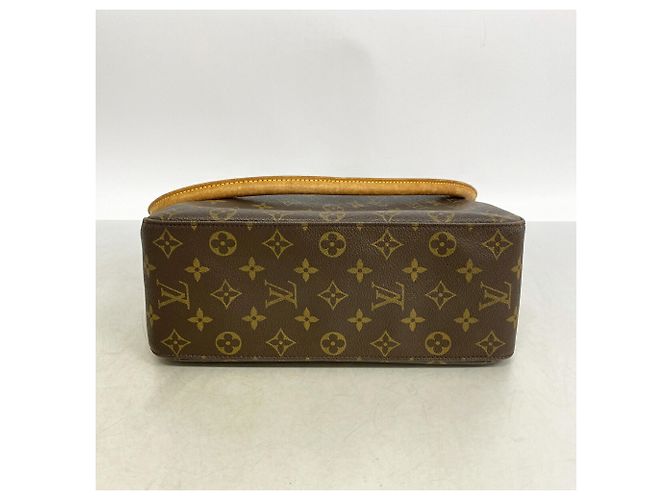 Borsa a tracolla Louis Vuitton Monogram Looping GM Marrone - vista 3