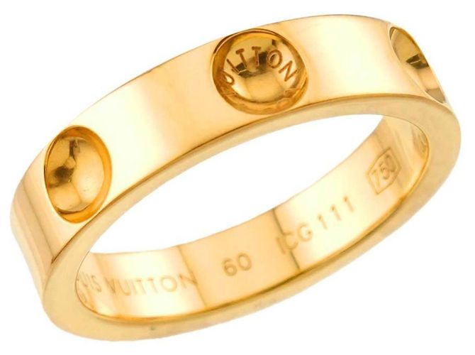 Anillo Louis Vuitton Petite Bague Empreinte #60 - vista 5