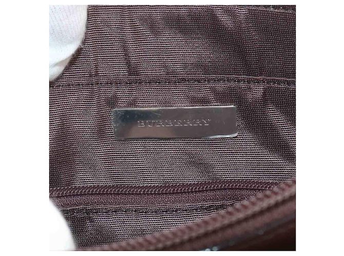 Sac à main cabas Burberry Nova Check Marron Beige - vue 9