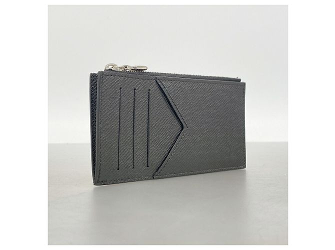 Portacarte e monete Louis Vuitton Taiga Grigio - vista 2