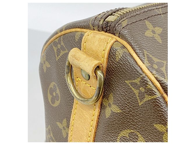 Louis Vuitton Brown Boston Monogram Keepall Bandoulière 55 Braun - Ansicht 11