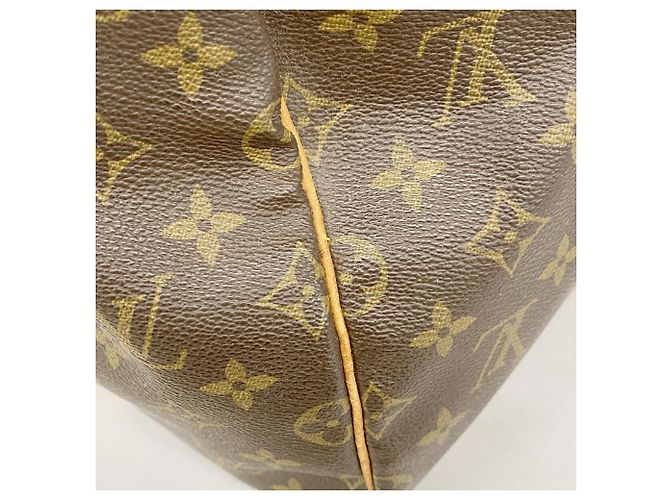 Louis Vuitton Brown Boston Monogram Keepall Bandoulière 55 Braun - Ansicht 12