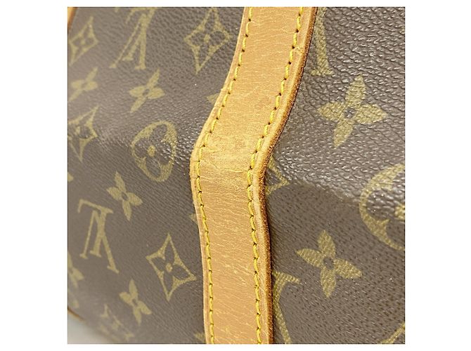 Louis Vuitton Brown Boston Monogram Keepall Bandoulière 55 Braun - Ansicht 7
