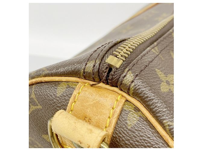 Louis Vuitton Brown Boston Monogram Keepall Bandoulière 55 Braun - Ansicht 8