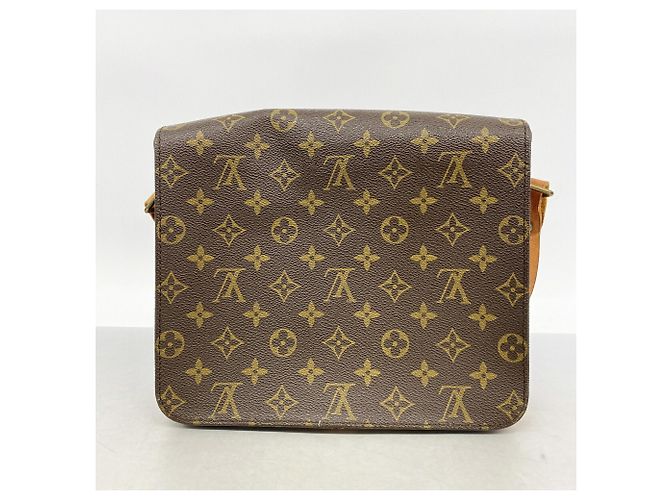 Borsa a tracolla Louis Vuitton Monogram Cartouchiere GM Marrone - vista 13