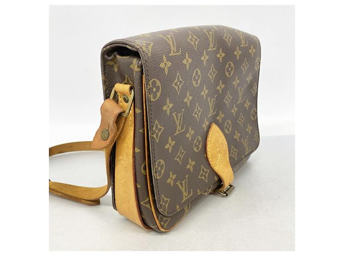 Borsa a tracolla Louis Vuitton Monogram Cartouchiere GM Marrone - vista 2