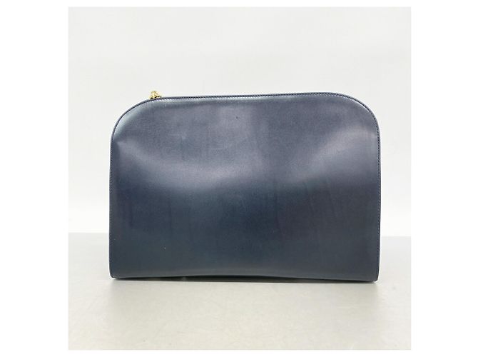 Borsa a tracolla in pelle Gancini Salvatore Ferragamo Blu navy - vista 11