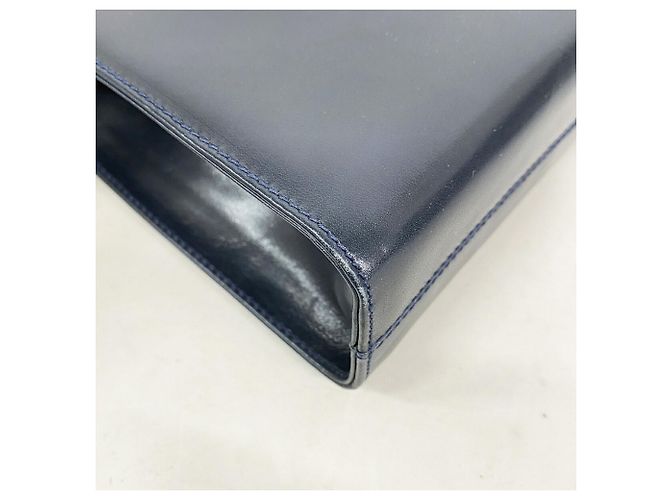 Borsa a tracolla in pelle Gancini Salvatore Ferragamo Blu navy - vista 6