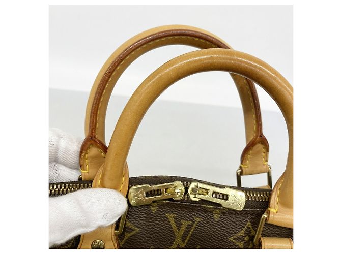 Borsa a mano Louis Vuitton Alma Monogram Marrone - vista 8