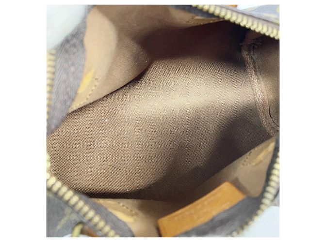 Sac à main Louis Vuitton Monogram Mini Speedy Marron - vue 4