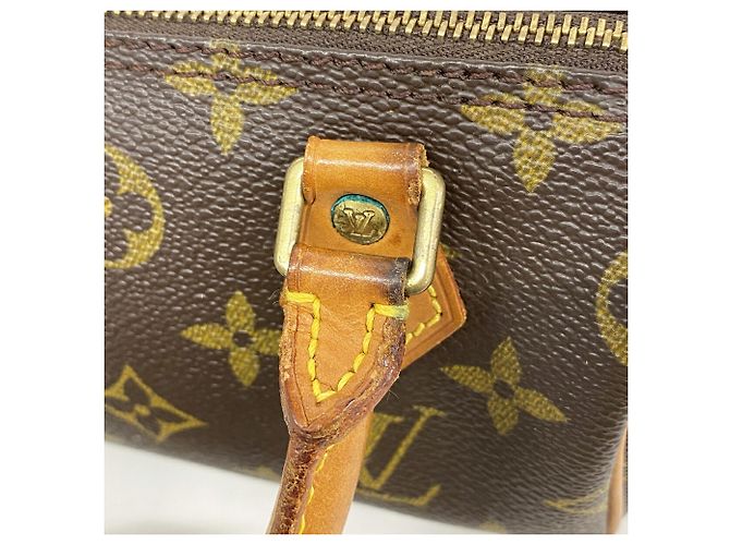 Sac à main Louis Vuitton Monogram Mini Speedy Marron - vue 9