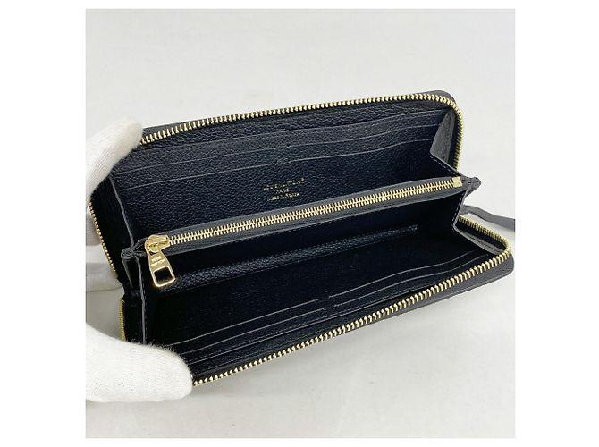 Louis Vuitton Monogram Empreinte Portefeuille Clemence Long Wallet Nero - vista 3