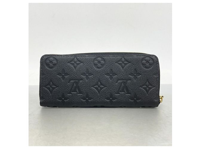 Louis Vuitton Monogram Empreinte Portefeuille Clemence Long Wallet Nero - vista 7