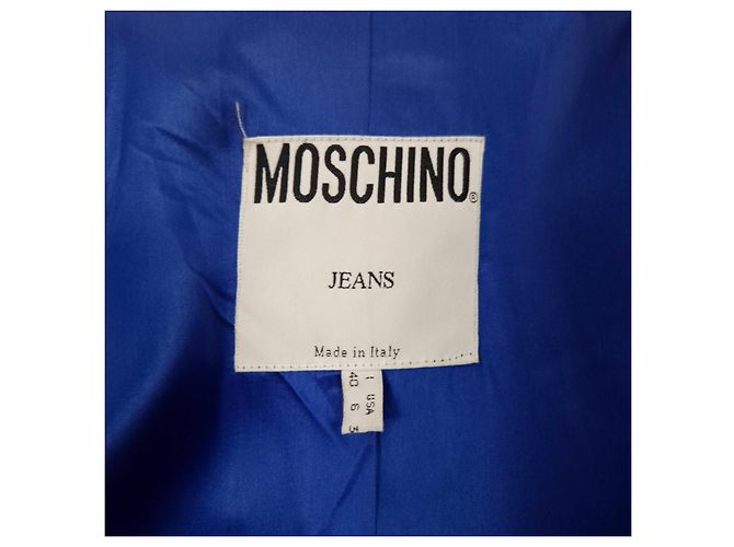Moschino Jeans Abrigo Cruzado Gris Oscuro - vista 3