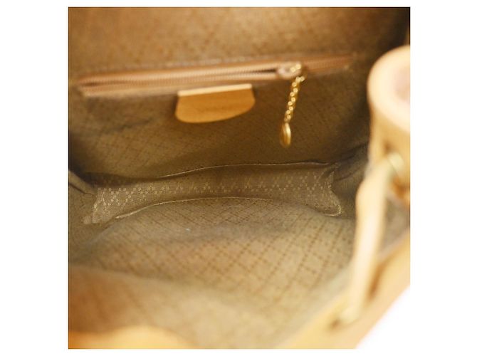 Gucci Vintage Bamboo Leather Mini Giallo - vista 5