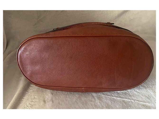Longchamp 3D Bolso Saco de Cuero Marrón Castaño - vista 4